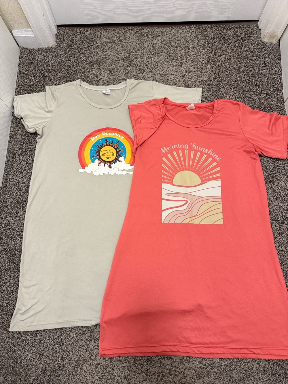 Two Real Essentials Sleep Shirts